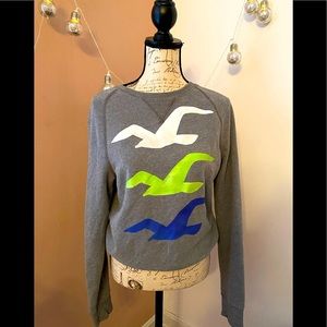 Hollister Warm Gray Sweatshirt Size S
